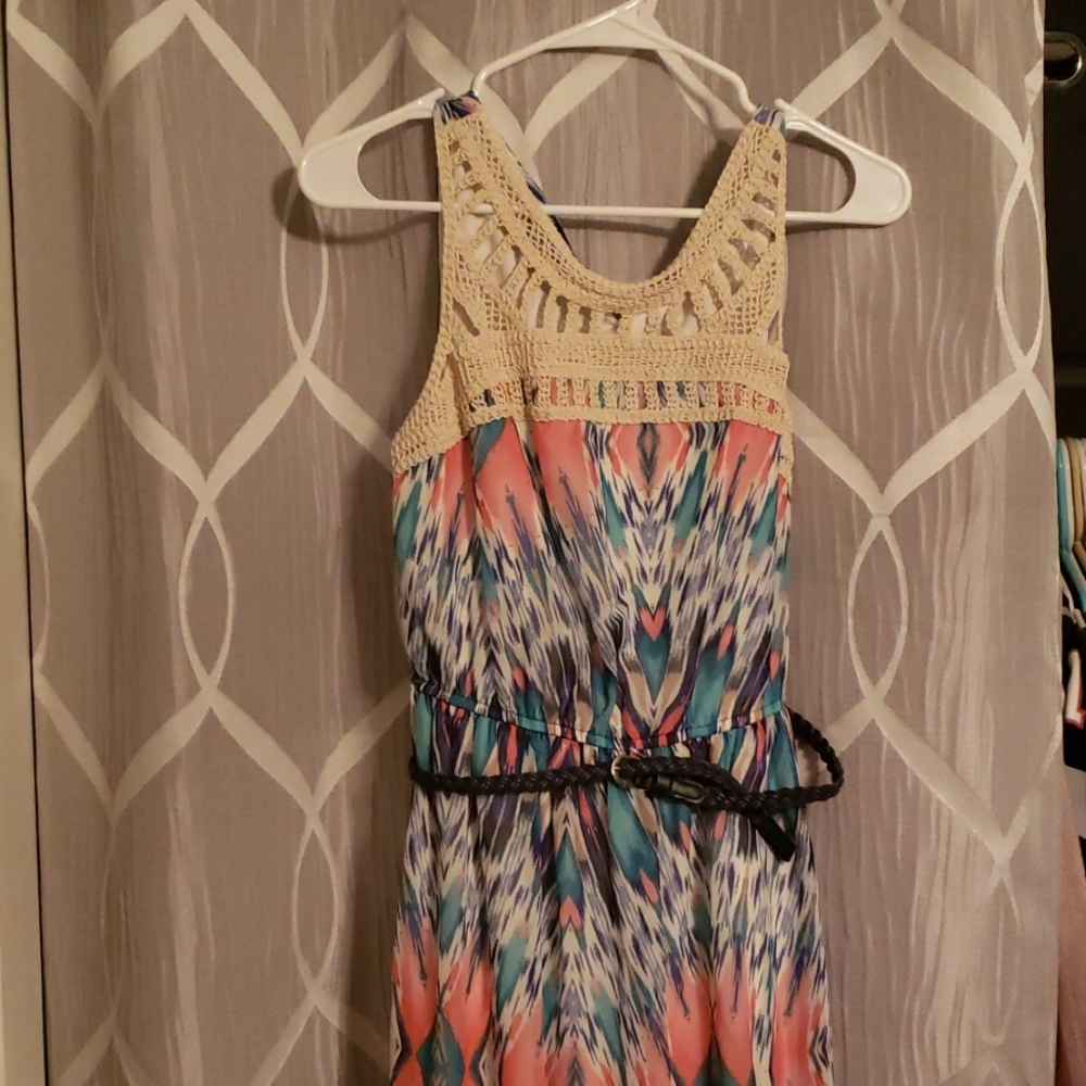 Watercolor maxi dress
